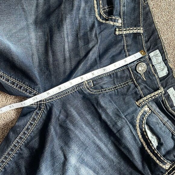 Daytrip Lyra Bootcut Curvy Fit Bling Pockets Blue Jeans Women’s Size 40L - Picture 11 of 14